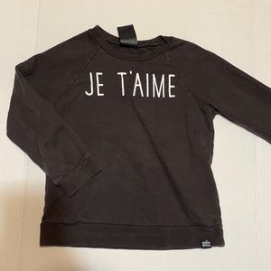 Whistle and flute Je T’aime pullover sweater 7/8